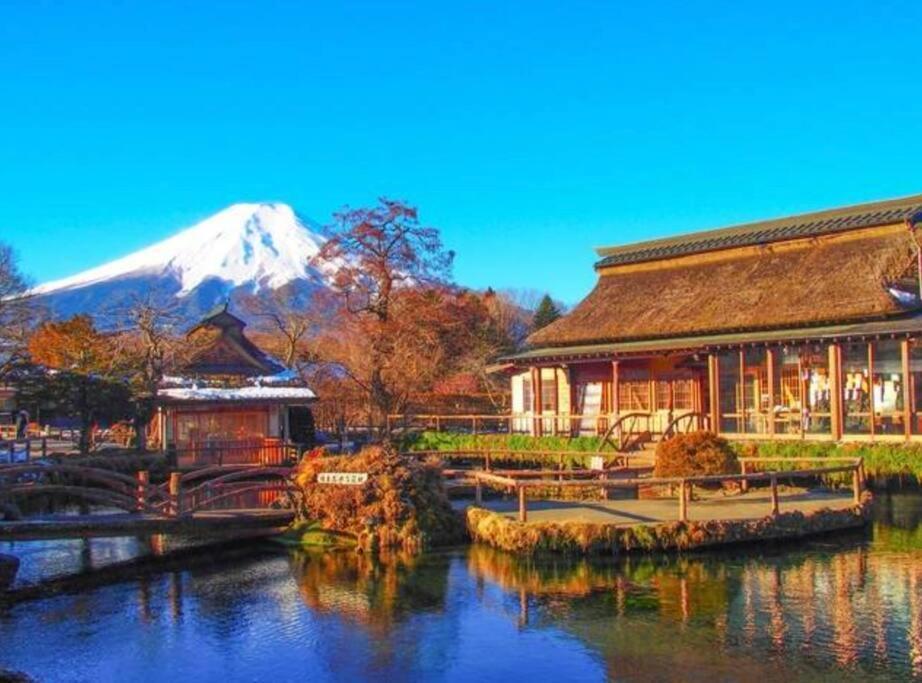 Tj Resort Yamanakako Luxury Large Villa With Mt. Fuji, Sauna Bbq Max 25 Eksteriør billede